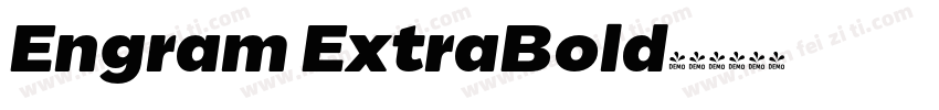 Engram ExtraBold字体转换